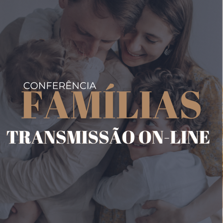 Arte oficial da Conferência Famílias Sob Nova Direção - Transmissão On-Line